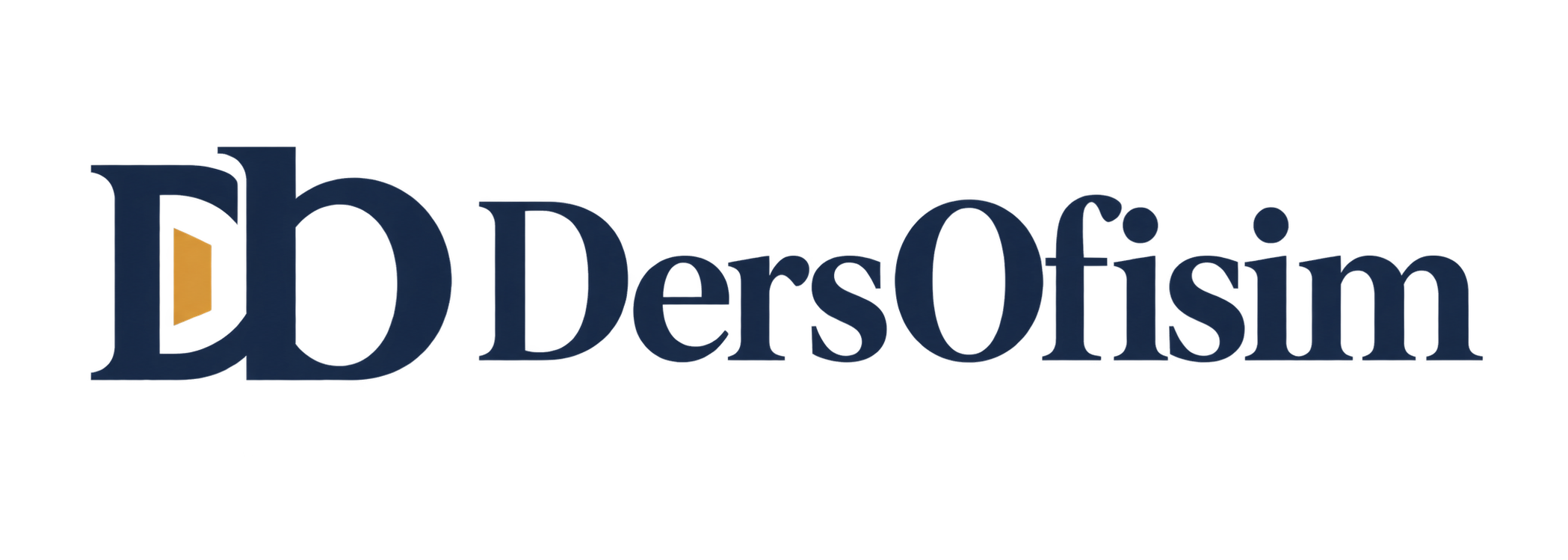 DersOfisim editorial monogram logo concept