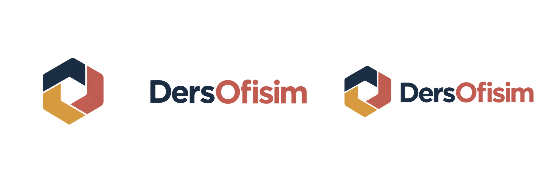 DersOfisim cut-paper loop logo system concept